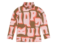Quapi longsleeve Alice aop brown almond letter